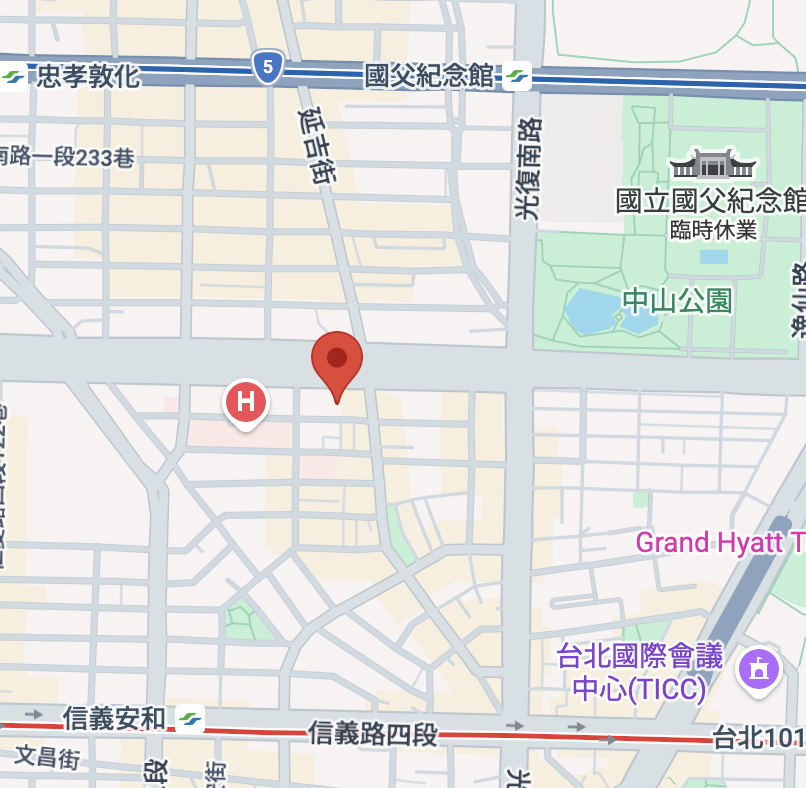 DANN充個墊 台北仁愛店 アクセスマップ